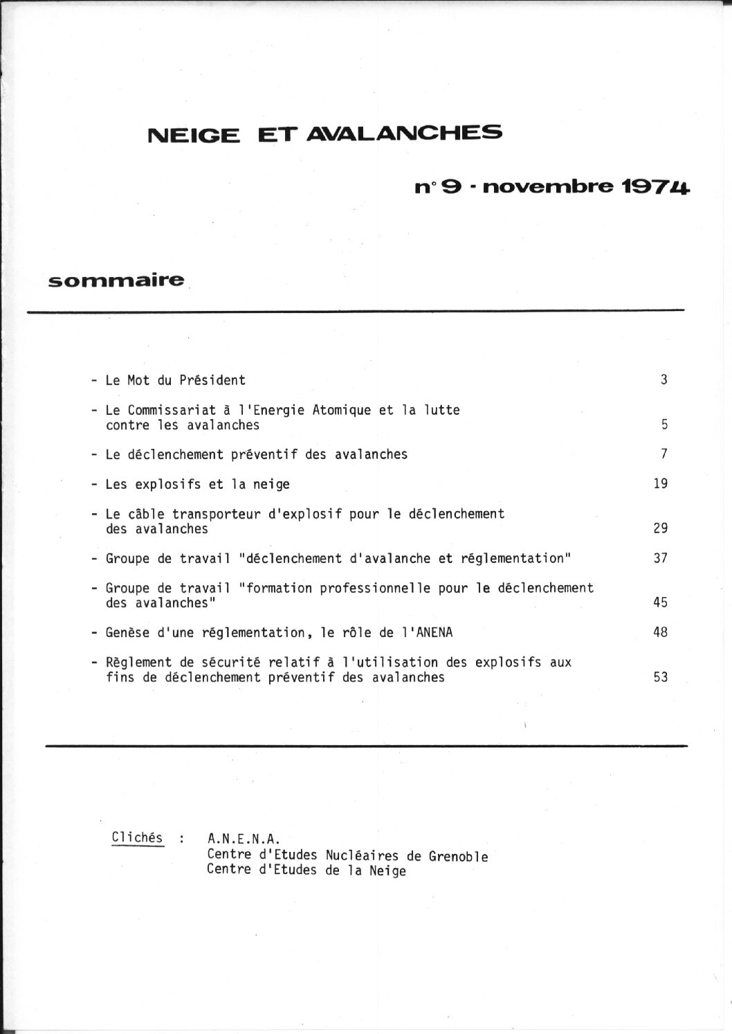 Revue numérique Neige & Avalanche n°009