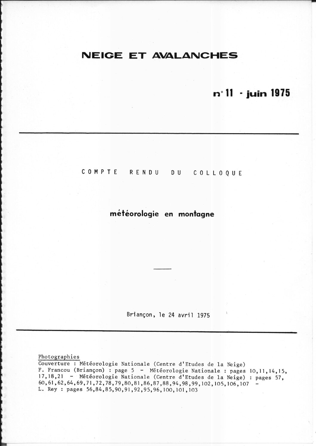 Revue numérique Neige & Avalanche n°011
