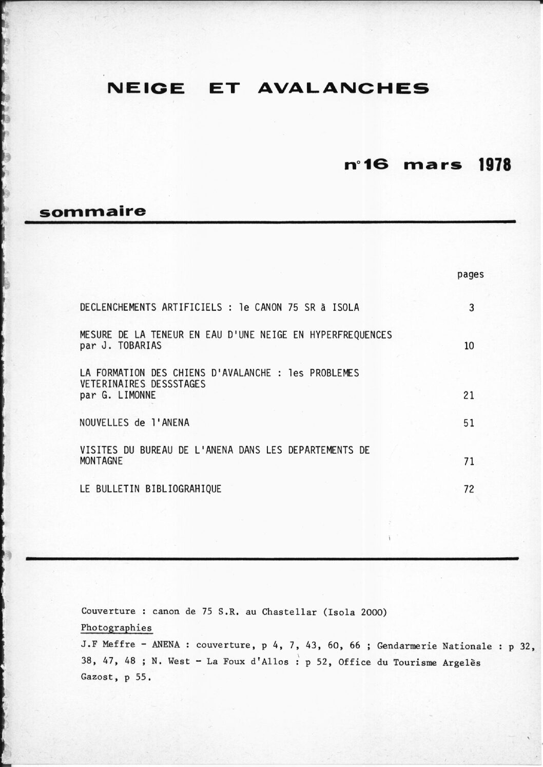 Revue numérique Neige & Avalanche n°016