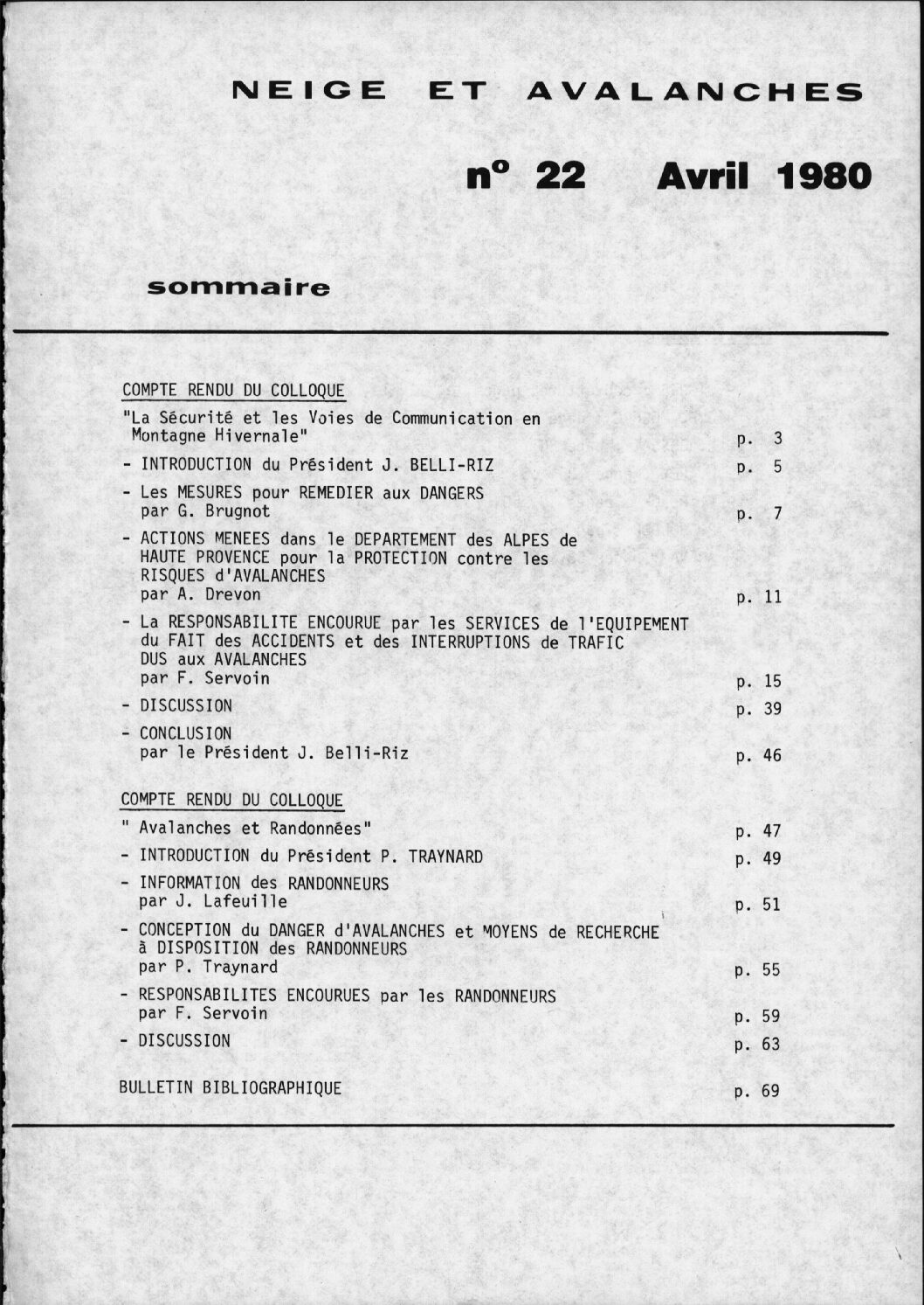 Revue numérique Neige & Avalanche n°022