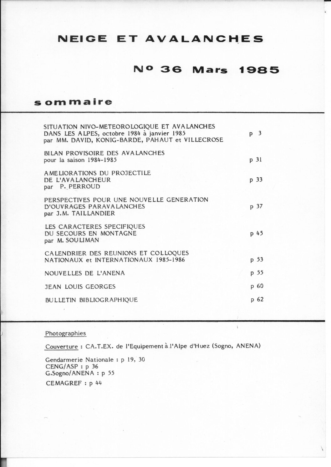 Revue numérique Neige & Avalanche n°036