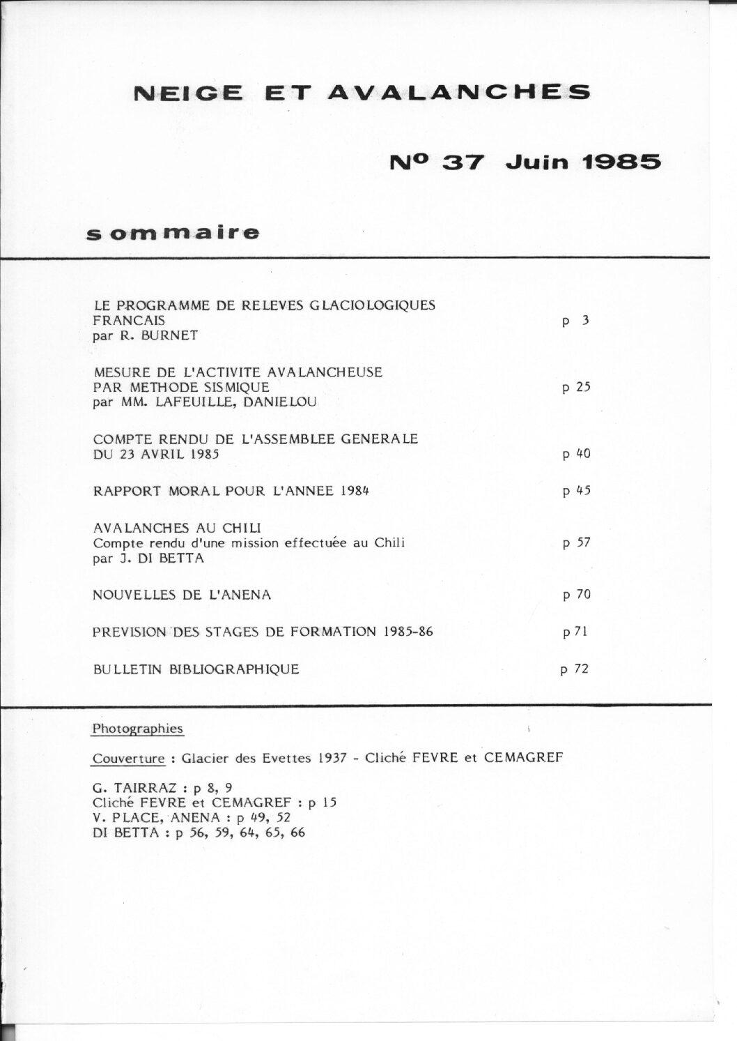 Revue numérique Neige & Avalanche n°037