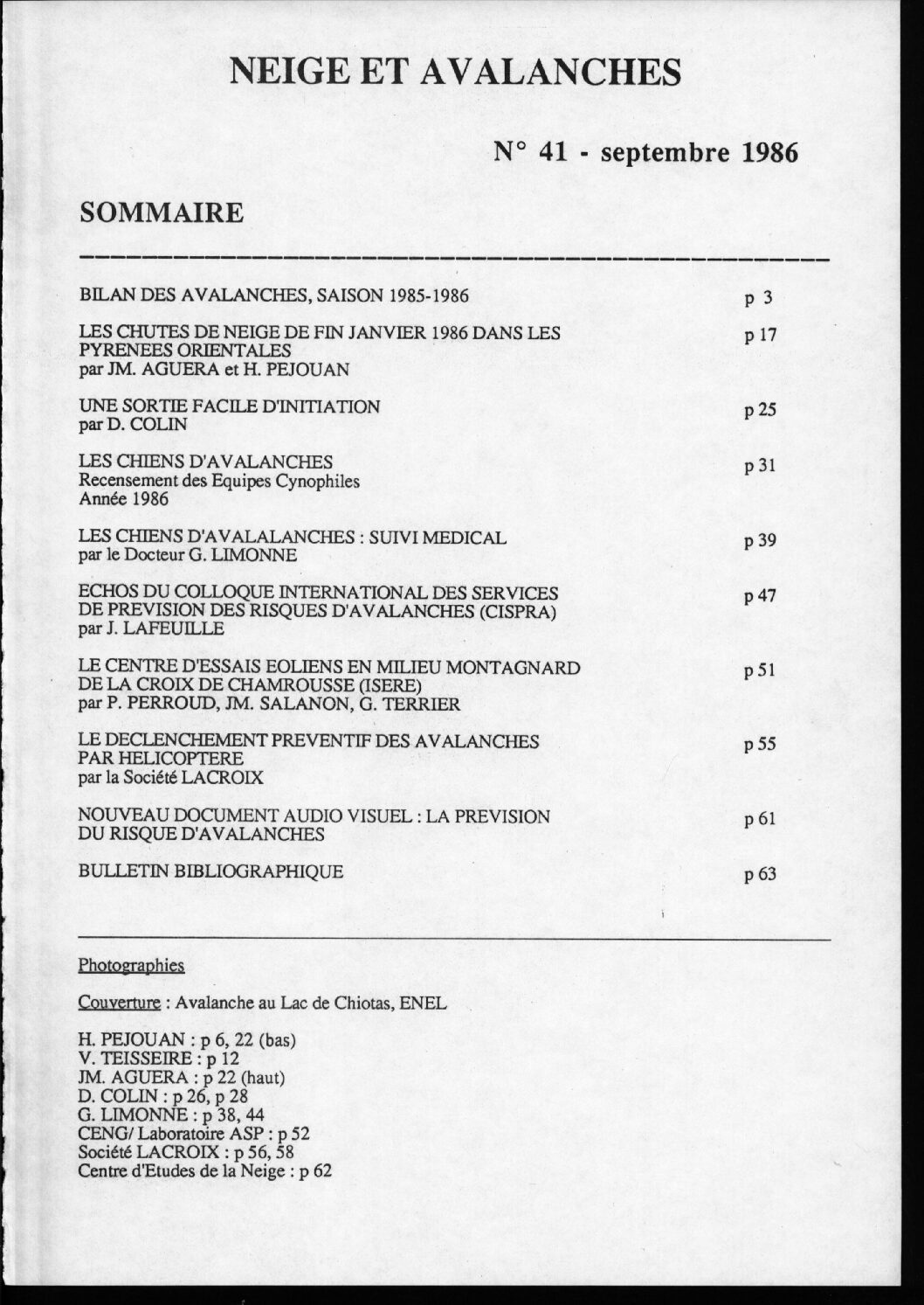 Revue numérique Neige & Avalanche n°041