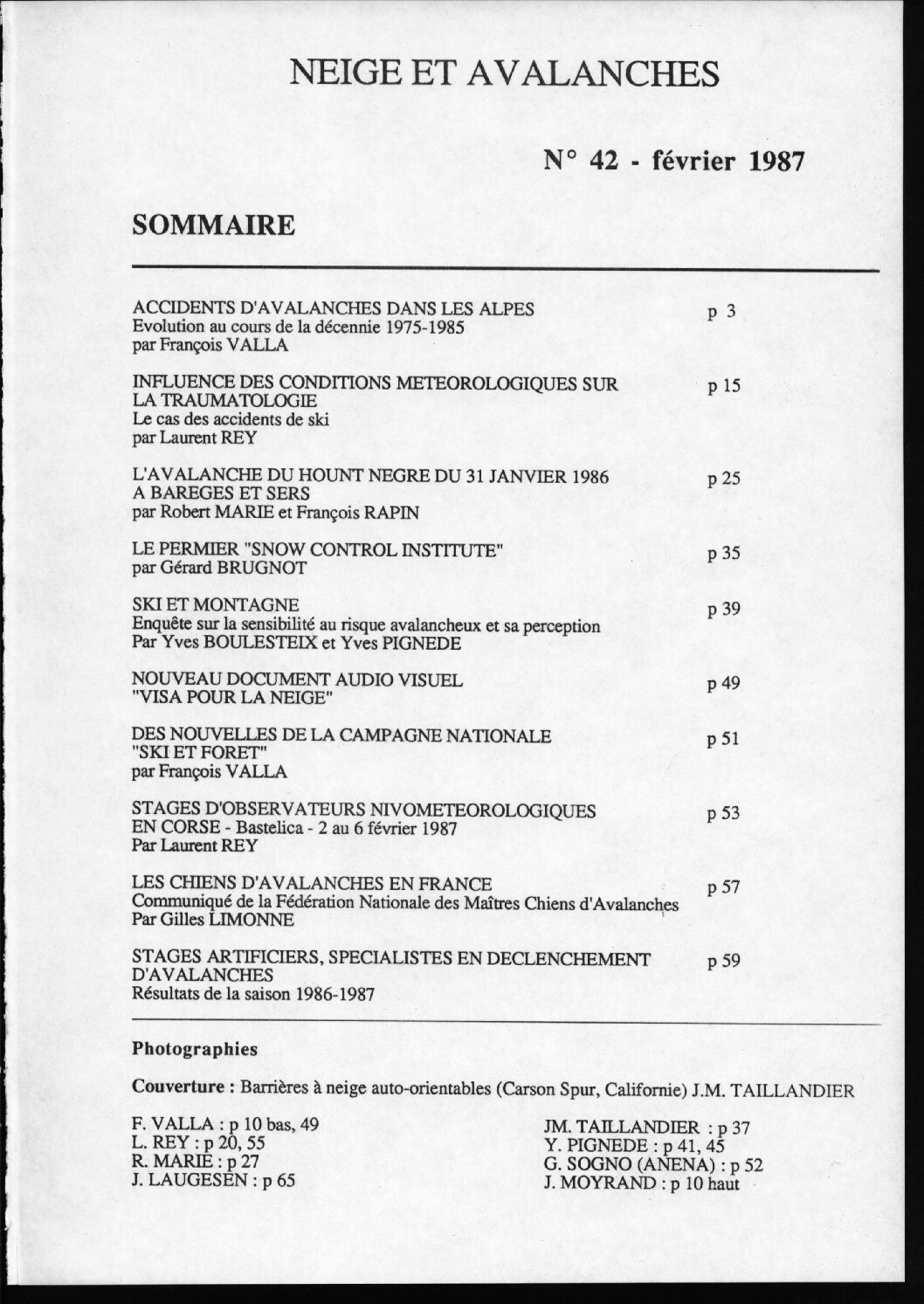 Revue numérique Neige & Avalanche n°042