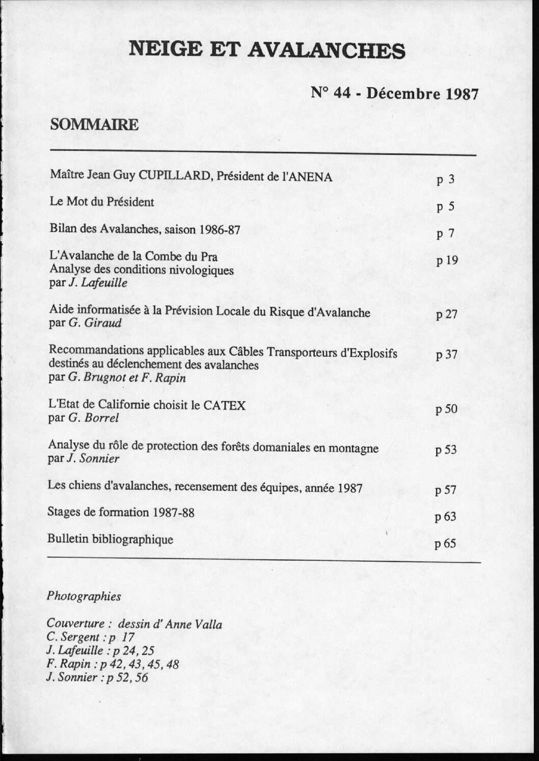 Revue numérique Neige & Avalanche n°044