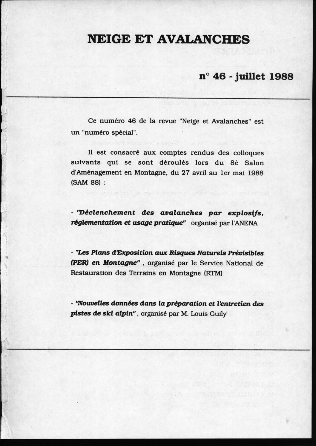 Revue numérique Neige & Avalanche n°046
