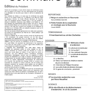 Revue numérique Neige & Avalanche n°120