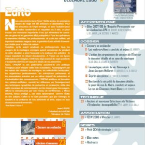 Revue numérique Neige & Avalanche n°124