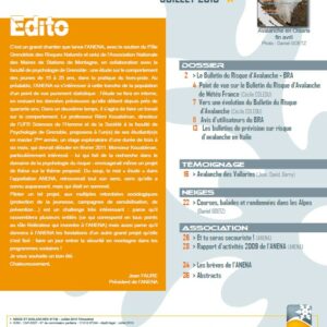 Revue numérique Neige & Avalanche n°130