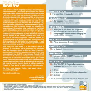 Revue numérique Neige & Avalanche n°140