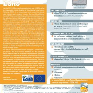 Revue numérique Neige & Avalanche n°144