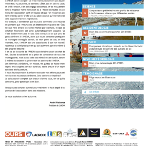 Revue numérique Neige & Avalanche n°151