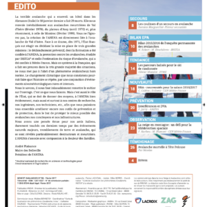 Revue numérique Neige & Avalanche n°156