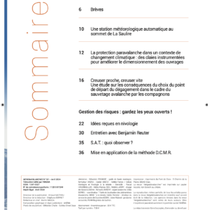 Revue numérique Neige & Avalanche n°181