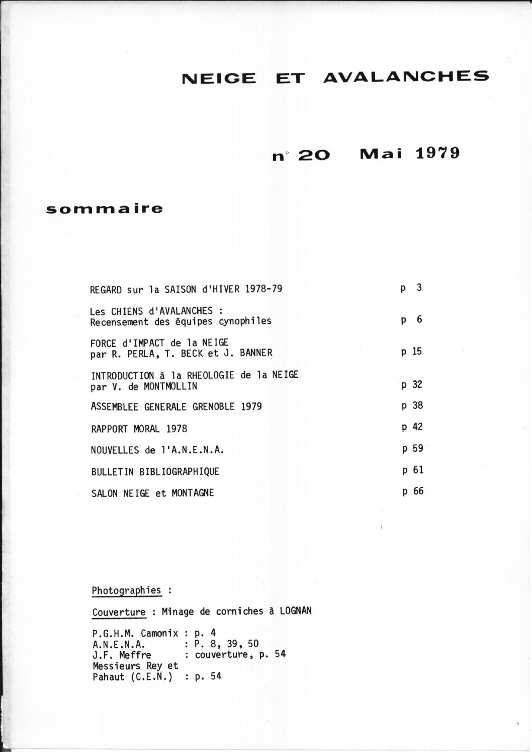 Revue numérique Neige & Avalanche n°020
